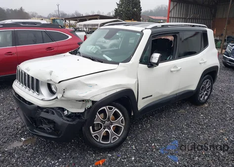2017 Jeep Renegade Limited 4X4 from USA, damaged, VIN ZACCJBDB8HPE54469